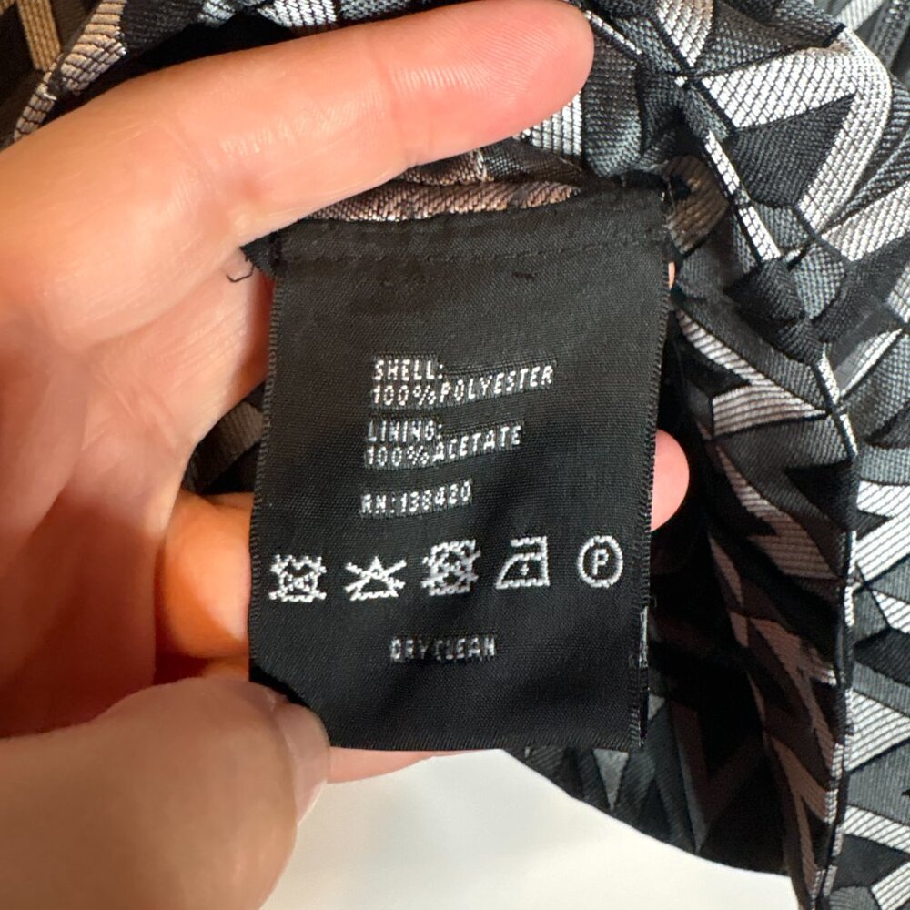 Carlisle metallic geometric patterned blazer jack… - image 5